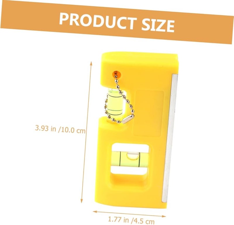 Magnetic Level Bubble Ruler with Hanging Chain for Angle Measurement Portable Spirit Level Tool - Image 2